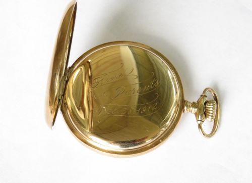 fig 3. 1915 Hamilton railroad pocket watch