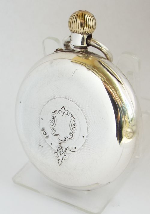 fig 1. Antique silver Rotherhams pocket watch, 1907.
