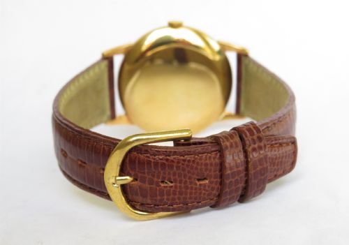 fig 2. Gents 9ct gold Movado wrist watch, 1959