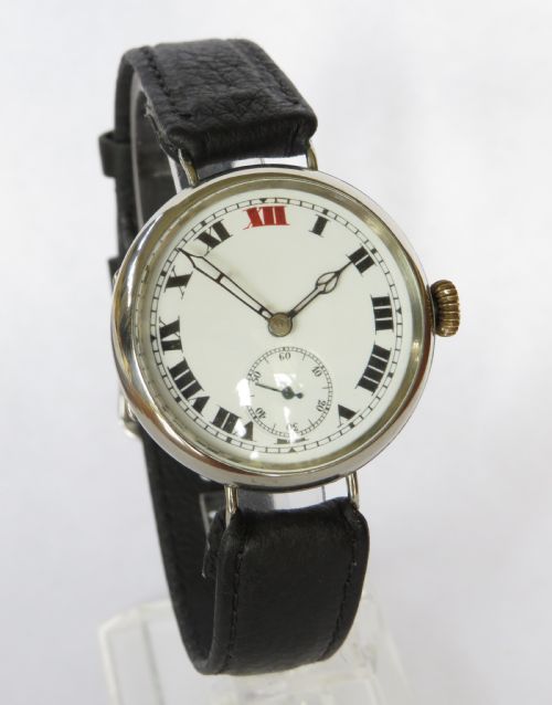 fig 1. Gents 1920s trench style wrist watch
