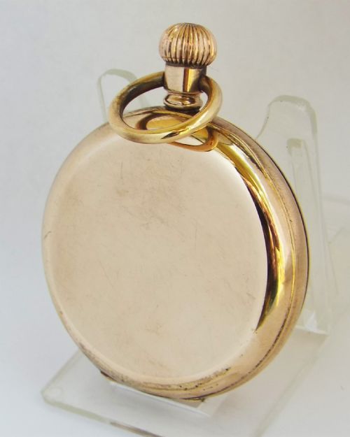 fig 2. Antique 1905 Waltham full hunter pocket watch.