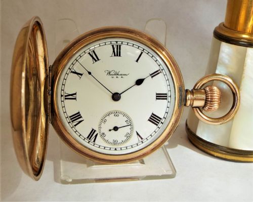 Antique Waltham Bartlett Full Hunter Pocket Watch