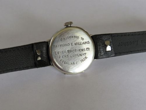 fig 4. 1927 silver Texa wrist watch, Lever Brothers