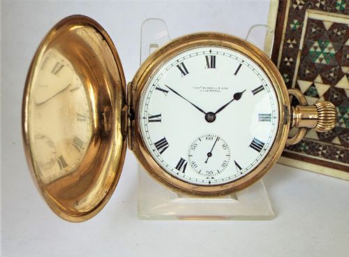 A 1920s Thomas Russell Full Hunter Pocket Watch.