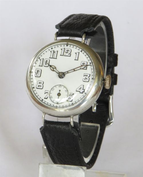 Ww1 Gents Silver Trench Watch, 1917