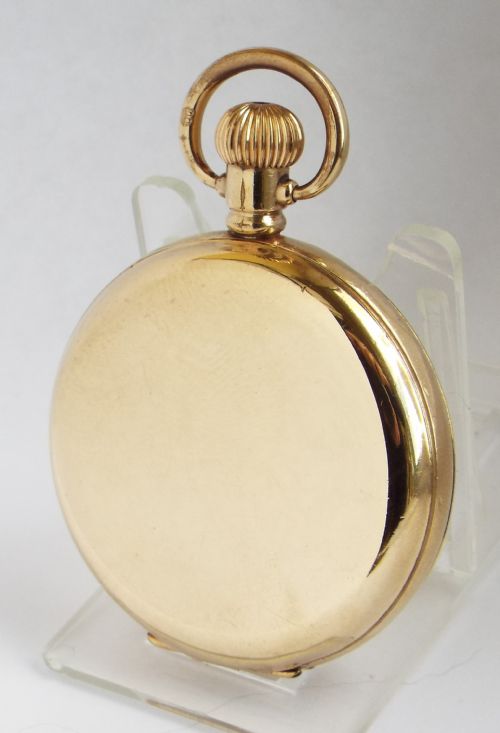 fig 1. A 1927 Waltham Traveler full hunter pocket watch.