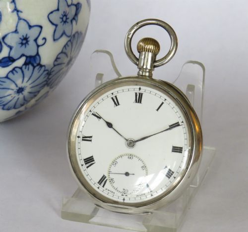 Antique Silver Zenith Pocket Watch, 1919