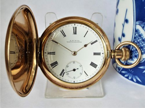Antique 1901 Waltham Full Hunter Pocket Watch.