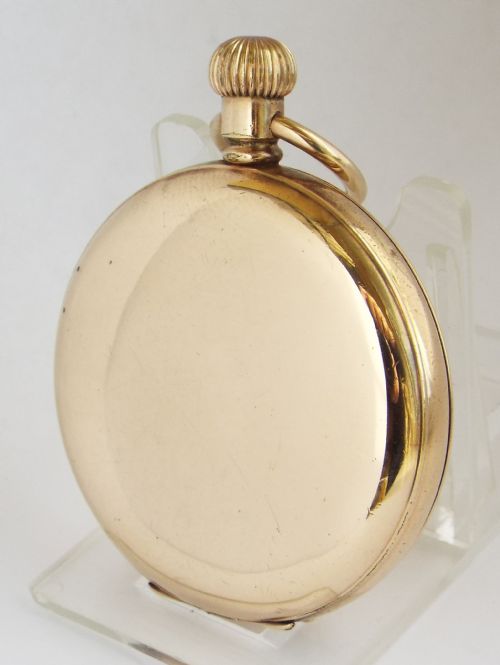 fig 1. Antique 1901 Waltham full hunter pocket watch.