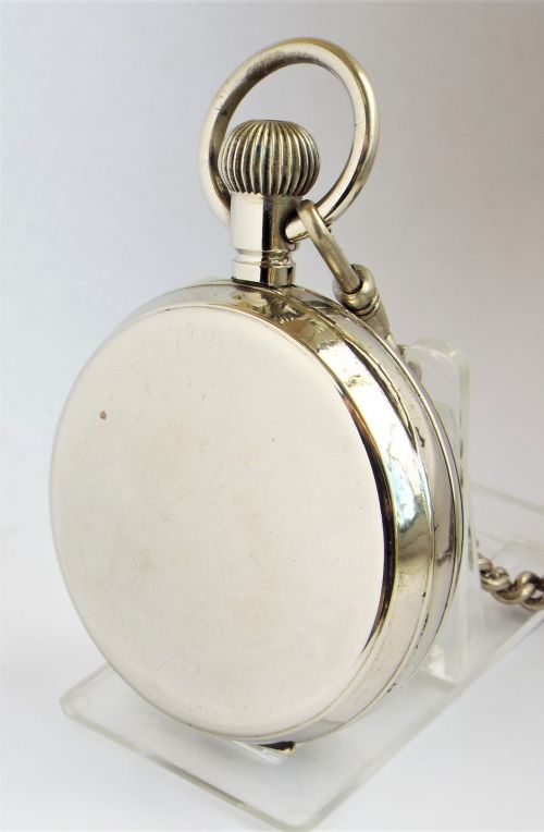 fig 1. Large antique pocket watch and chain.