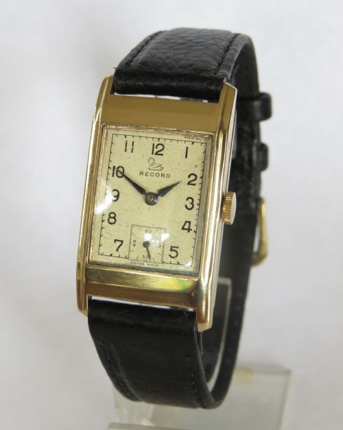 Mid-size 9 Ct Gold Record Wrist Watch, 1951