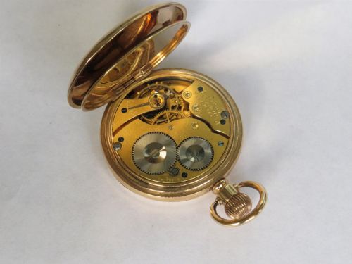 fig 1. Waltham full hunter pocket watch, 1918