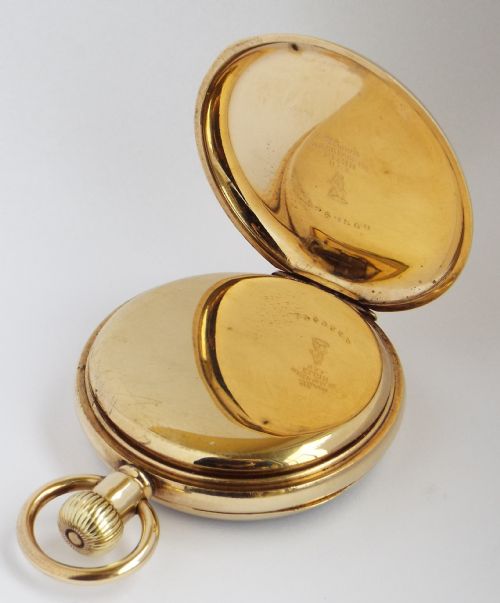 fig 2. Antique Waltham Vanguard railroad grade pocket watch.