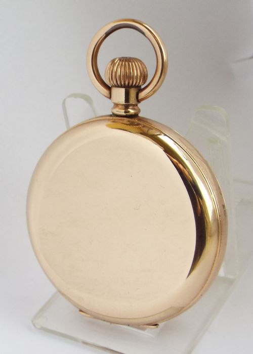 fig 1. Antique 1905 Waltham full hunter pocket watch.
