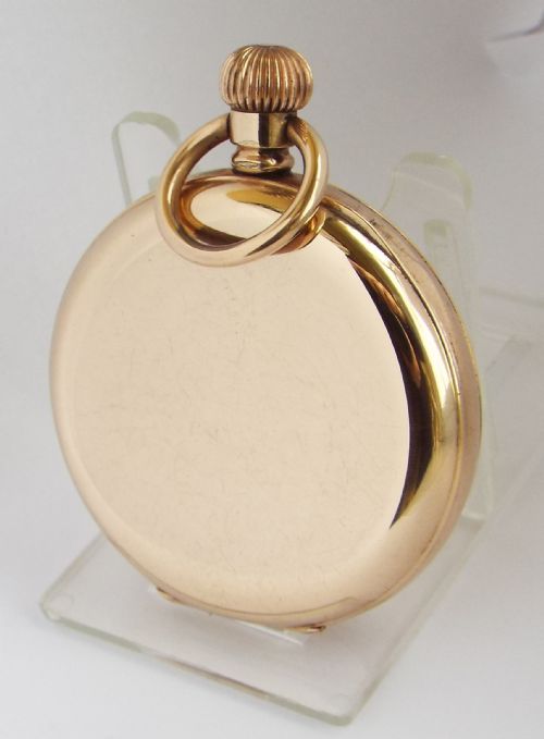 fig 2. Antique 1905 Waltham full hunter pocket watch.