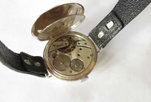 fig 2. Gents antique silver wristwatch, Morath, Liverpool