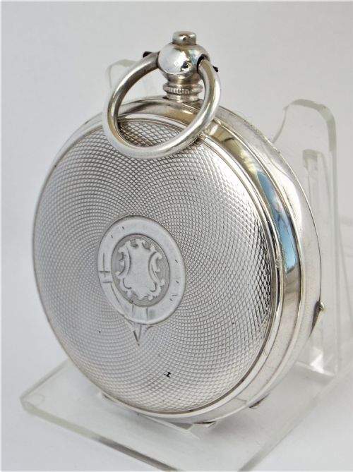 fig 1. 1920s Greenwich Lever silver pocket watch, Watts Derby.