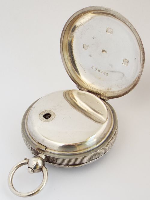 fig 2. Antique silver Lancashire Watch Co pocket watch retailed by A.G.Mascall, Middlesbrough