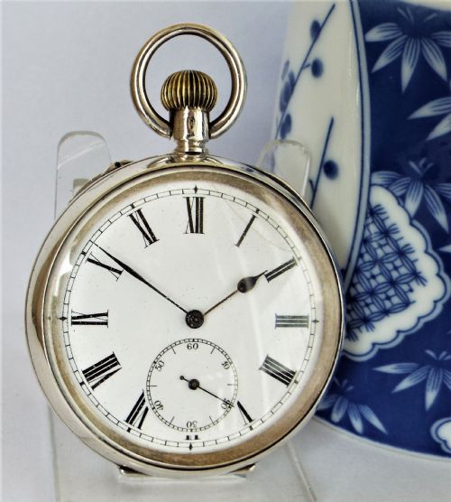 Antique Swiss Silver Pocket Watch.