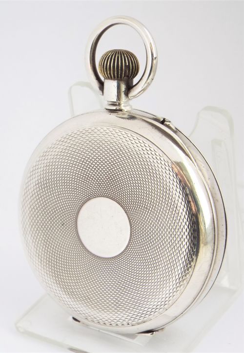 fig 1. Antique Swiss silver pocket watch.