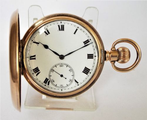 A 1920s Swiss Full Hunter Pocket Watch.