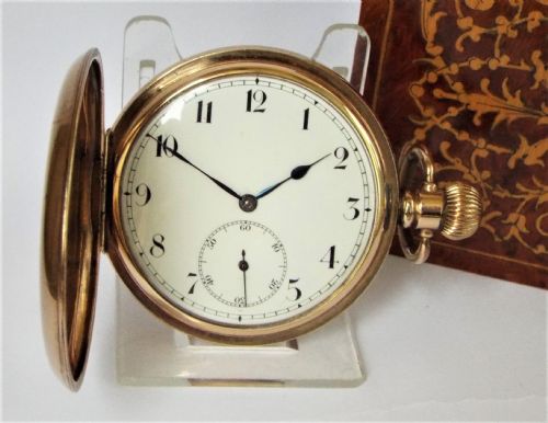 A 1930s Swiss Full Hunter Pocket Watch