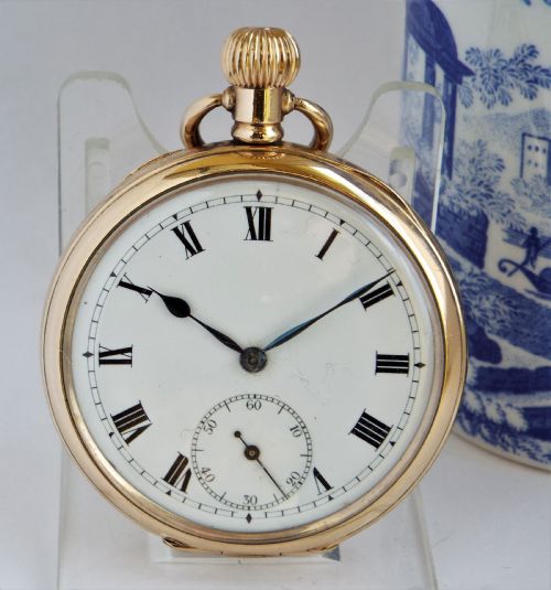 1920s Electa Stem Winding Pocket Watch