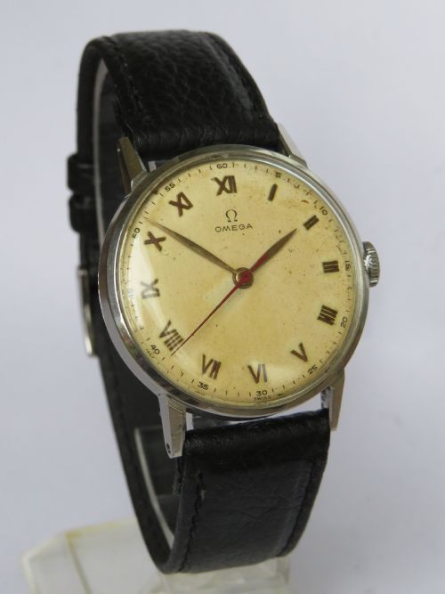 fig 1. Gents 1940s 30T2 Omega wrist watch