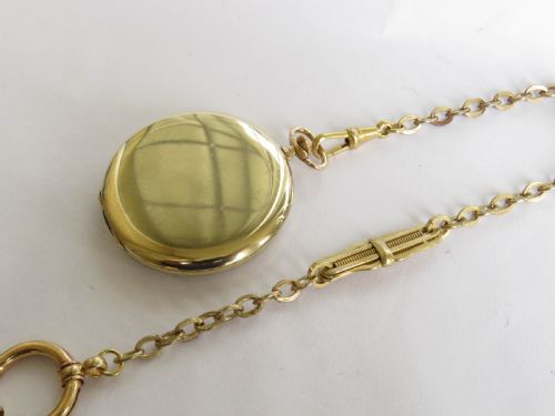 fig 1. A 1930s Tempo pocket watch & chain.