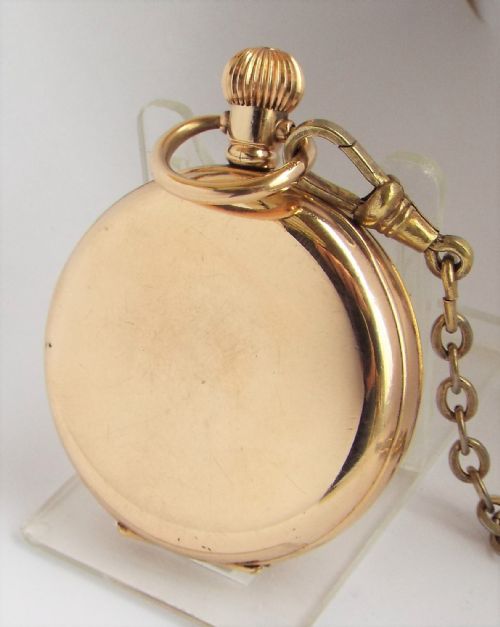 fig 2. 1920s full hunter pocket watch and chain.