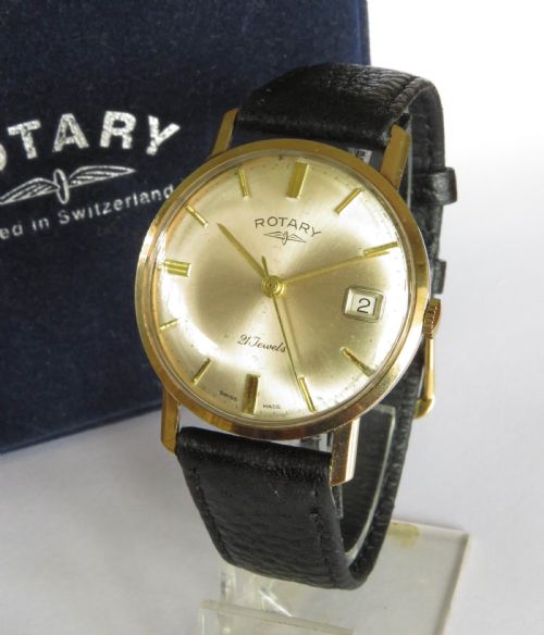 Gents 9ct Gold Rotary Wrist Watch, 1965