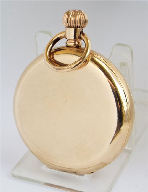 fig 2. Antique 1907 Waltham full hunter pocket watch.