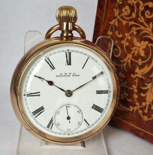 Antique 1895 Waltham Stem Winding Pocket Watch.