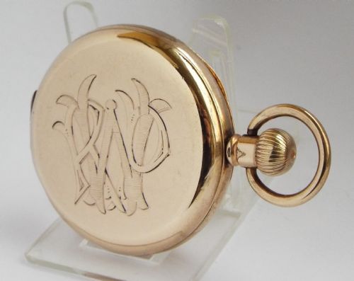 fig 1. 1920s Waltham Traveler full hunter pocket watch.