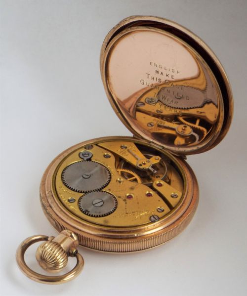 fig 4. An “Everite” full hunter pocket watch from H Samuel.