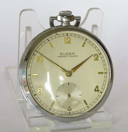 fig 1. 1950s Eloga pocket watch