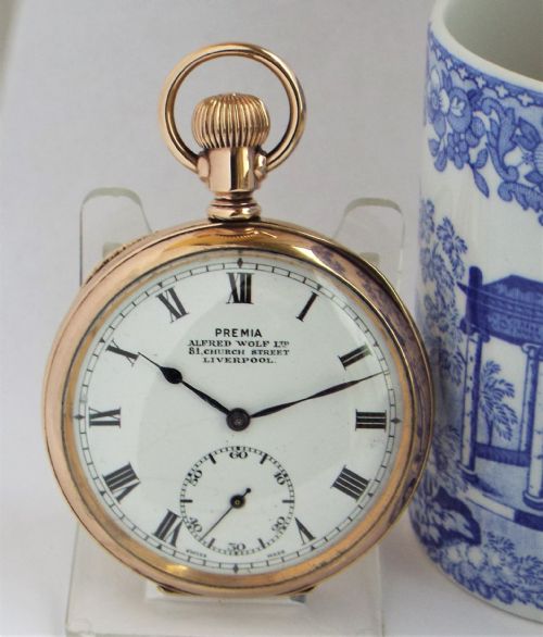 Antique Cyma Pocket Watch for Alfred Wolf, Liverpool.