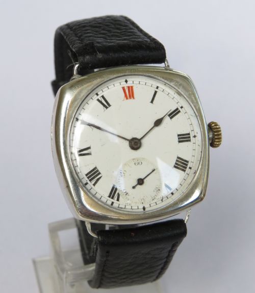 fig 1. Gents 1923 silver Terminus wrist watch