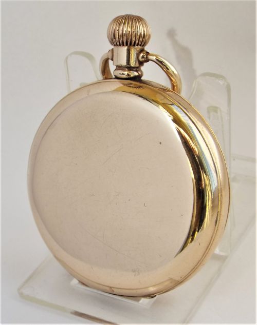 fig 1. Antique 1904 Waltham full hunter pocket watch.