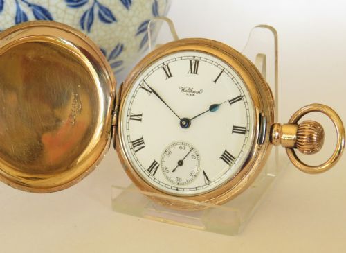 1930s Waltham Full Hunter Pocket Watch.
