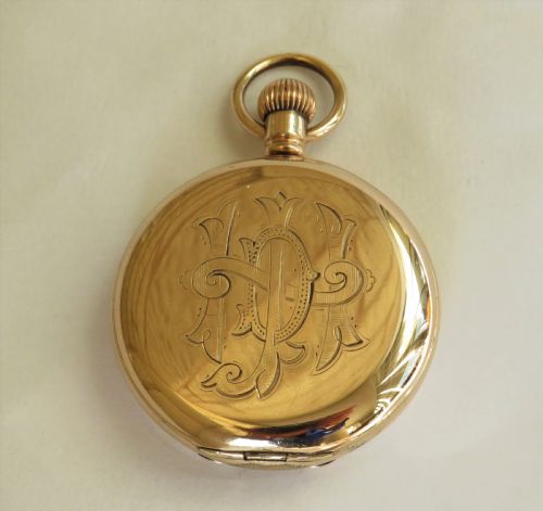 fig 1. 1930s Waltham full hunter pocket watch.
