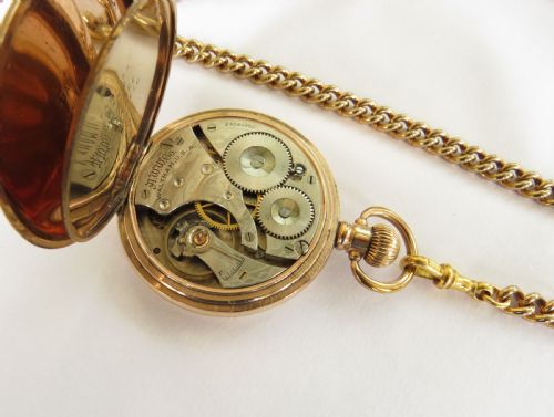 fig 1. 1921 Waltham pocket watch and chain