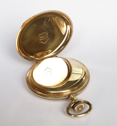 fig 2. Antique ornate Cyma full hunter pocket watch