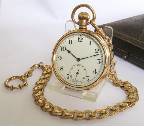 1930s Cyma Pocket Watch and Chain