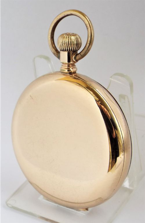 fig 1. Antique 1909 Elgin full hunter pocket watch.