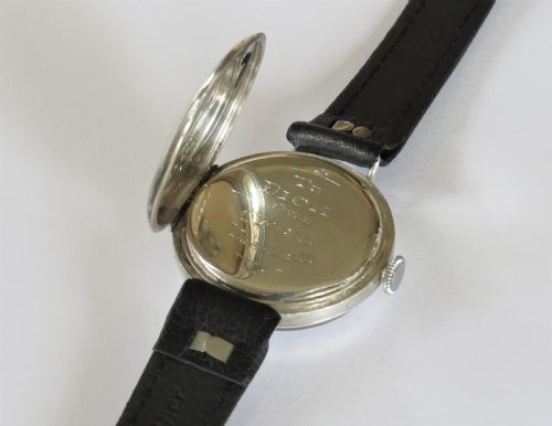 fig 2. Gents antique silver wrist watch, Christmas 1923