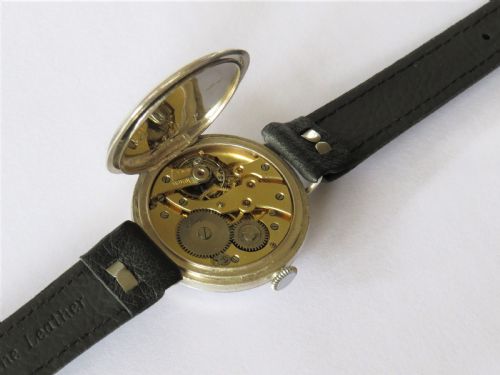 fig 3. Gents antique silver wrist watch, Christmas 1923