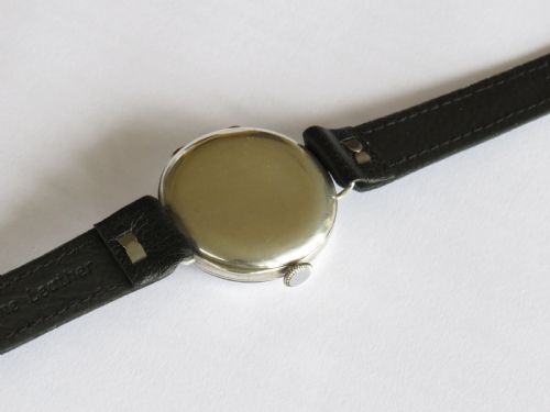 fig 4. Gents antique silver wrist watch, Christmas 1923