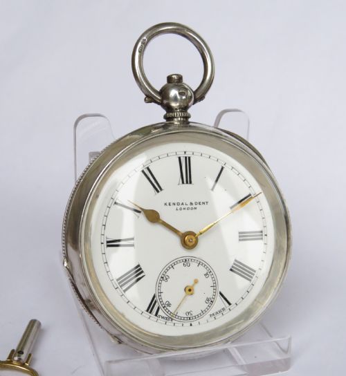 fig 1. Antique silver Kendal & Dent pocket watch