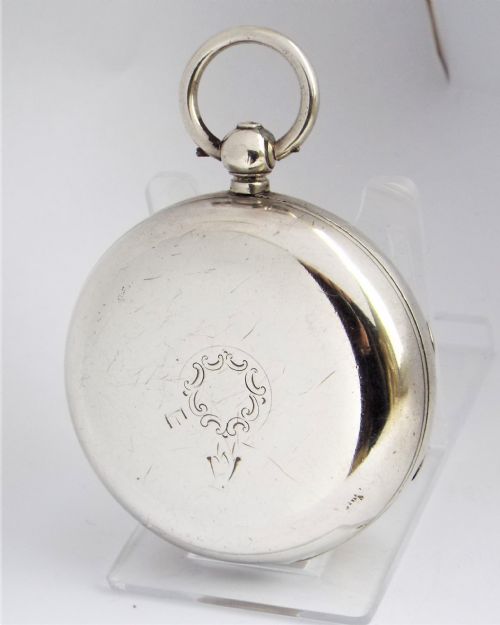 fig 1. Antique silver Lancashire Watch Company pocket watch.